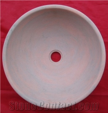 Sunset Pink Marble Sinks