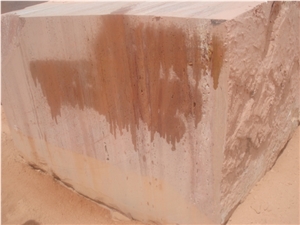 Red Travertine Block