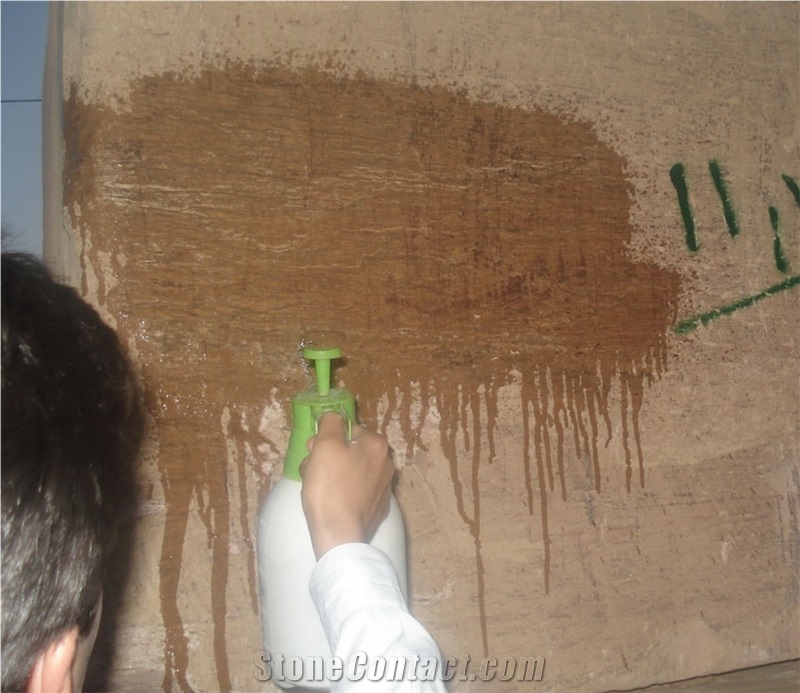 Walnut Travertine Block, Turkey Brown Travertine