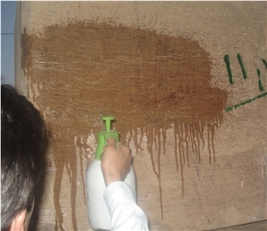 Walnut Travertine Block, Turkey Brown Travertine