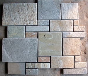 Mesh Slate French Pattern Meshed Slate Mosaic