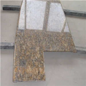 Yellow Granite Kitchen Countercops