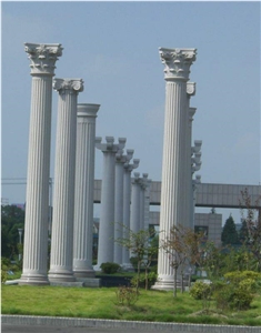 White Granite Columns