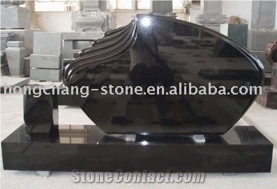 Shanxi Black Granite Headstone,Tombstone
