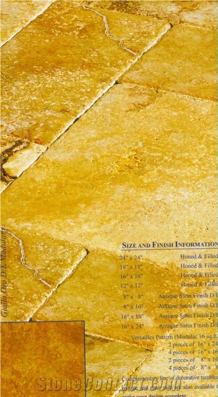 Travertino Giallo Pattern Tile