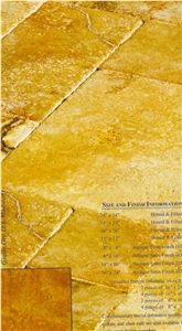 Travertino Giallo Pattern Tile