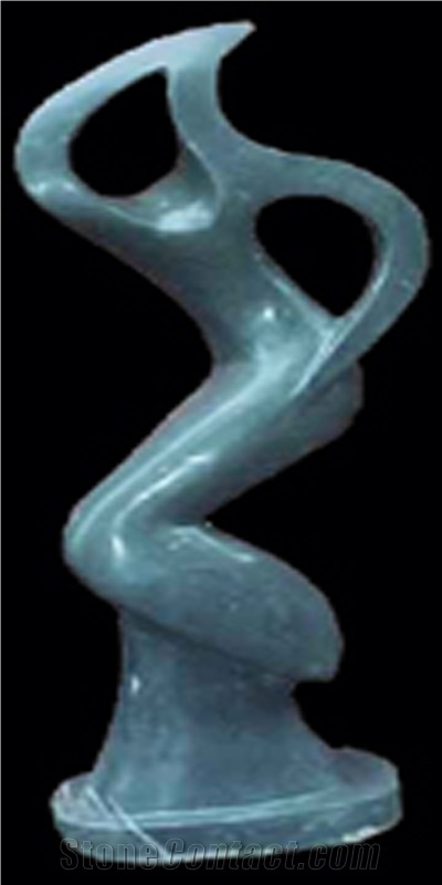 Grey Marble Abstract Sculpture