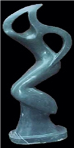 Grey Marble Abstract Sculpture