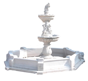 White Marble Fountain