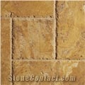 Golden Travertine Pattern Tile, Turkey Yellow Travertine