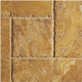Golden Travertine Pattern Tile, Turkey Yellow Travertine