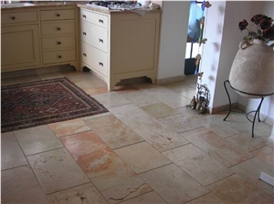 Jerusalem Red Flooring, Palestine Red Limestone Slabs & Tiles