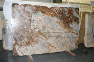 Rainforest Brown Marble Slab