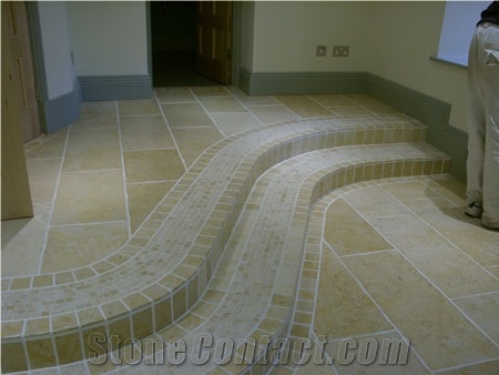 Ramon Gold Mosaic, Yellow Limestone Mosaic