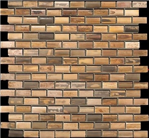3D Green Slate Mosaic