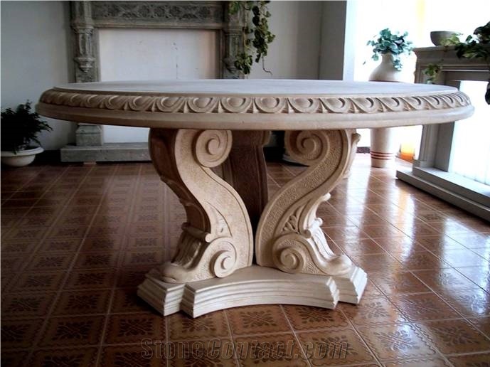Beige Marble Table