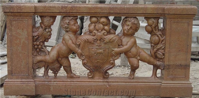 Red Marble Balustrade