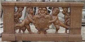 Red Marble Balustrade