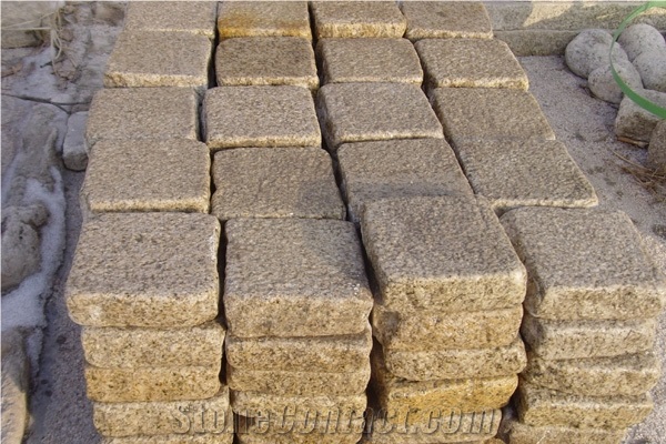Yellow Granite Cobble Stone