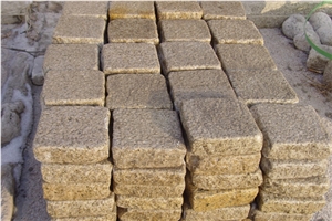 Yellow Granite Cobble Stone