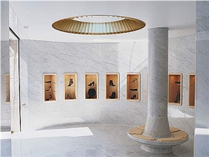 Bianco Carrara White Marble Column