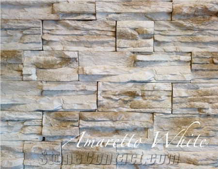 Niagara Stone-Amaretto White, Beige Limestone Cultured Stone