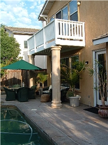 Beige Marble Columns