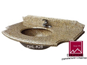 Yellow Granite Vanity Top Dhl-K28 Yellow Granite Vanity Top Dhl-K28