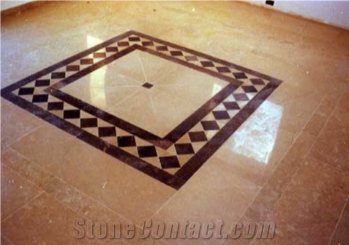 Travertine Mosaic Medallion