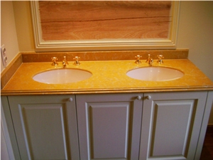 Yellow Marble Vanity Tops