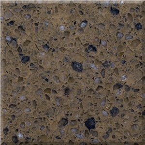 Brown Bedrock Quartz Stone Slabs&Tiles