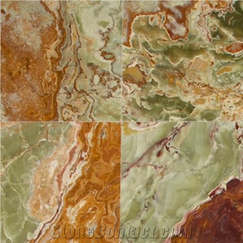 Multicolor Green Onyx Slabs & Tiles, Pakistan Green Onyx