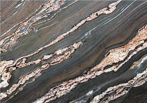 Snake Brown Granite Slabs & Tiles, Brazil Brown Granite