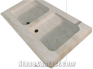 Pietra Bianca Di Vicenza Drop-In Bathroom Sinks