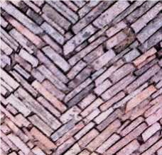 Red Porphyry Coarse Cut Paver Tiles, Porfido Rosso Red Granite
