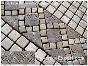 Mosaic Travertine Border