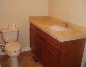 Jerusalem Golden Veins Limestone Bath Top