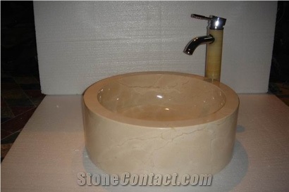Sink in Botticino Rosa
