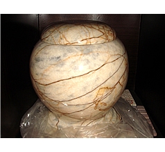 Eva Ceam Beige Marble Urn