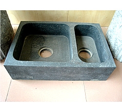 Farm Double Sinks, Grey Granite Sinks