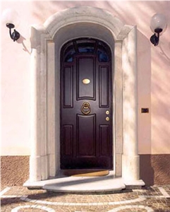Portal Realized in Roman Travertine