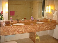Red Marble Vanity Tops