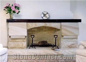 Mt White Sandstone Fireplace Surround, White Sandstone Australia Fireplace
