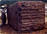 Rough Brown Granite Blocks