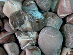 Red Maron Granite River Stone