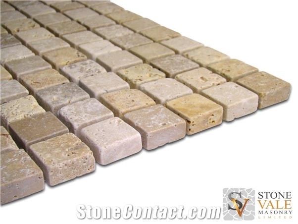 Mixed Travertine Mosaic Tiles