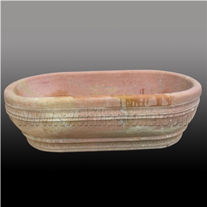 Beige Marble Bathtub
