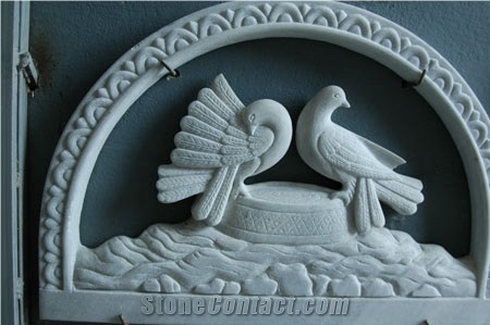 Iperthira White Marble Stoneworks,Handcraft