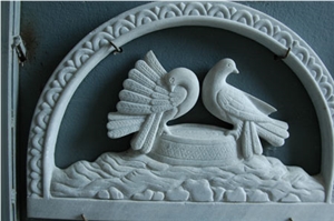 Iperthira White Marble Stoneworks,Handcraft
