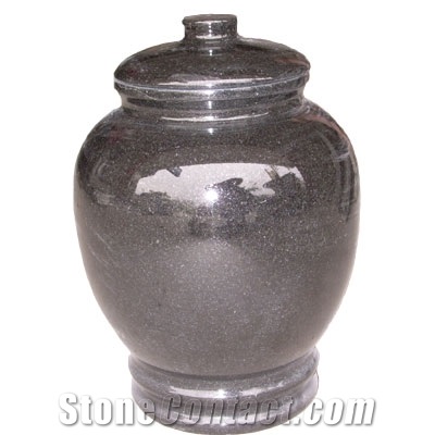 Brown Granite Urn